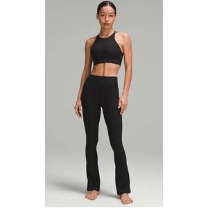 nwot Lululemon ribbed align mini flare extra short 6 28”